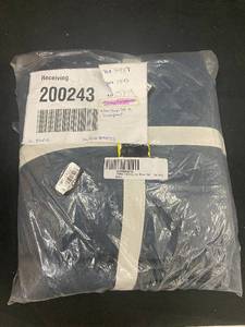 lot 187 image: Cal King French Linen Sheet Set - Baltic Color (Incomplete Set)