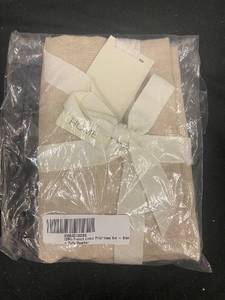 lot 199 image: Unopened 100% French Linen Standard Pillowcase Set - Putty Heather