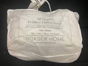 lot 205 image: Bokser Home FullQueen All Season Feather Down Duvet
