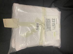 lot 232 image: Set of 2 Linen Curtain Panels with Cotton Liner, 50in x 108in