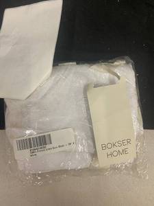 lot 289 image: Bokser Home 100% French Linen Euro Sham 26 White - Damaged