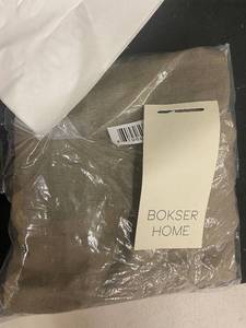 lot 294 image: Bokser Home 100% French Linen Euro Sham Pillowcase
