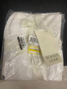 lot 299 image: Bokser Home 100% French Linen Euro Sham in White