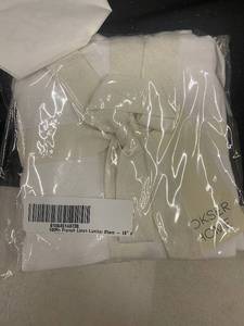 lot 311 image: White Linen Lumbar Sham - 16