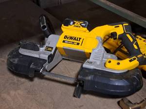 lot 54 image: DeWalt 20V Band Saw DCS374 with DeWalt 20V Max XR Lithium Ion Battery