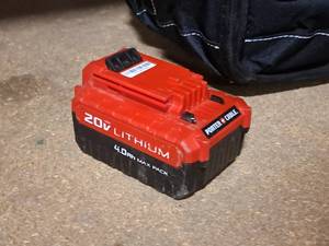 lot 62 image: Porter-Cable 20V Max 90Wh 4.0Ah Max Pack Li-Ion Cordless Tool Battery PCC685L (BlackRed)