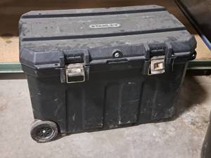 lot 66 image: Stanley Plastic Rolling Tool Box (Black)