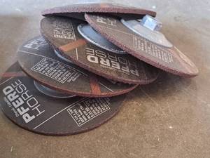 lot 91 image: Lot of (5) Pferd Horse Elastic (SteelStainless) 7x14x716 Grinding Discs (New)