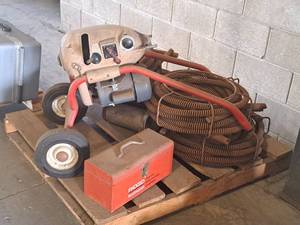 lot 10 image: Ridgid Kollmann Pipe & Drain Cleaner KM 1500