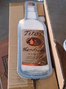 lot 215A image: Titos Vodka logo Light-Up Sign 20 (New)