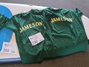 lot 230 image: Jameson logo Short Sleeve Shirts - One Large, One Small