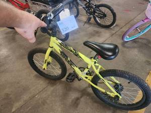 lot 320 image: Huffy Rock It 14 Boys Single-speed BMX Bike 10 Yellow Frame