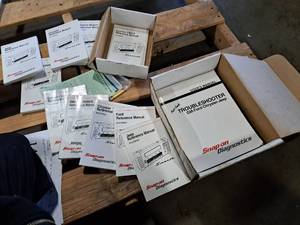 lot 145 image: Lot of (2 Boxes) Snap-on Diagnostics Assorted Reference Manuals - Jeep 3rd4th, Chrysler 10th, GM, Generic ODB-II, Ford 9th, and more