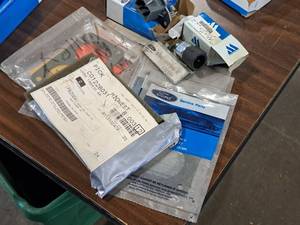 lot 155 image: Lot of  Assorted Parts - Gaskets, Sensors, Switch, Resistor Assembly, Sterling Blend Door