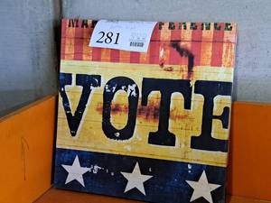 lot 281 image: Sign - VOTE