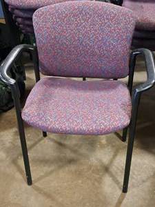 lot 198 image: Lot of (5) Office Arm Chairs  Stackable