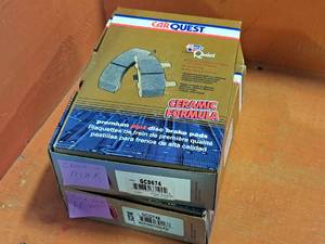 lot 193 image: Lot of (2 Boxes) Car Quest Disc Brake Pads - Ford Crown Vic Front and Rear