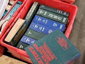 lot 145E image: Lot of  Assorted Auto Shop Manuals - Chilton Truck & Van, Motor Truck Engine Tune-up, Chilton Diesel Engine, Motor Heavy Truck Repair, Motor Auto Engine Tune-Up and more