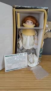 lot 3 image: New Alexis Porcelain Doll Designers Guild Collection by Linda Steele 1192000 with Certificate of Authentication
