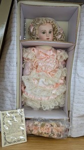 lot 7 image: New Claudette Enchantment of Jumeau Porcelain Doll by Pat Loveless 6682000 with Certificate of Authentication