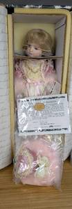 lot 8 image: New Isabella Porcelain Doll Designers Guild Collection by Pat Loveless 1842000 with Certificate of Authentication