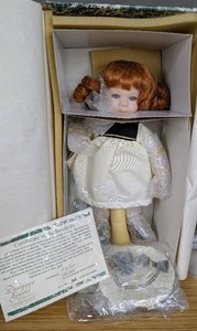 lot 17 image: New Alexis Porcelain Doll Designers Guild Collection by Linda Steele 7662000 with Certificate of Authentication