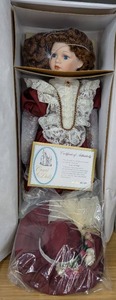 lot 22 image: New Amelia Porcelain Doll Court of Dolls 4662500