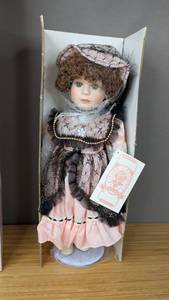 lot 42 image: New Aileen Porcelain Doll Classic Creations Exclusive Collections