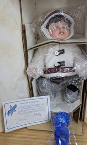 lot 74 image: New Haiku Porcelain Doll Premier Collection by Gene Schooley 3451000 with Certificate of Authentication