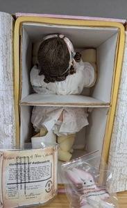 lot 77 image: New Hannah Porcelain Doll Welden Museum Collection by Kathy Smith Fitzpatrick 10111500 with Certificate of Authentication