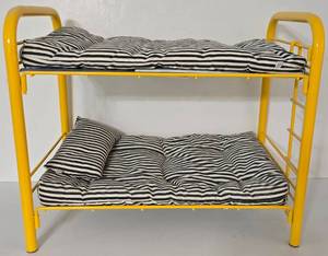 lot 41 image: American Girl Metal Bunk Bed with Ladder