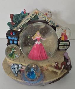lot 49 image: Disney Sleeping Beauty AURORA Snowglobe Once Upon A Dream