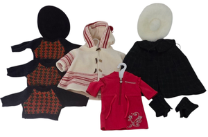 lot 67 image: American Girl Doll Clothing, including Kirstens Skating Outfit