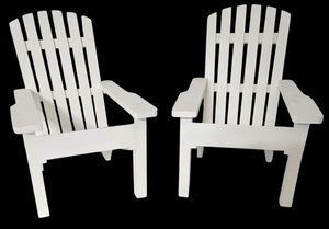 lot 91 image: Cute American Girl Adirondack Doll Chair Set