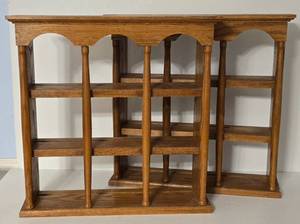 lot 99 image: Pair of Oak Display Racks