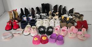lot 118 image: Large Selection of American Girl & Other Makers Doll Shoes