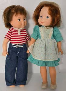lot 120 image: Pair of Fischer Price My Friend Dolls