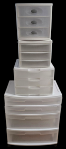 lot 150 image: Set of Four Plastic Storage Units