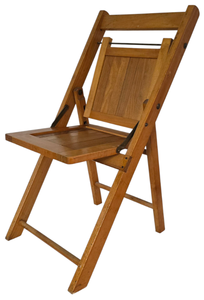lot 168 image: Childs Wooden Folding Chair