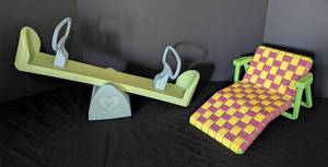 lot 29 image: American Girl Bitty Baby Seesaw and Lounge Chair