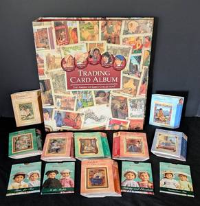 lot 30 image: American Girl Doll Trading Card Packs and Album