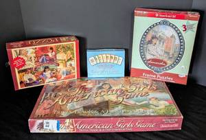 lot 34 image: American Girl Doll Games and Puzzle