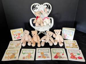 lot 53 image: American Girl Bitty Baby Bears and Books