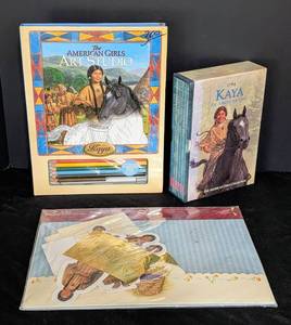 lot 75 image: American Girl Kaya Books, Cards and Drawing Kit