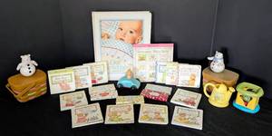 lot 127 image: American Girl Bitty Baby Accessories and Bitty Bear Books