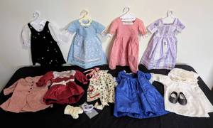 lot 134 image: Assorted American Girl Doll Dresses