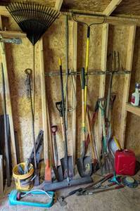 lot 153 image: Assorted Shovels and Yard Tools