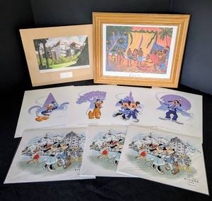 lot 176 image: Assorted Unframed Disney Prints