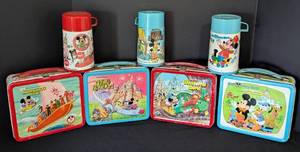 lot 177 image: Vintage Disney Mickey Mouse Lunchboxes