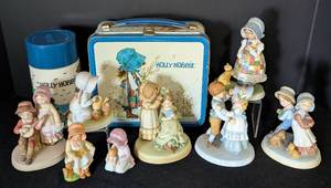 lot 192 image: Holly Hobby Porcelain Figurines and Lunchbox